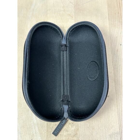 Costa Del Mar Sunglasses Case Zip-up Hard Clamshell Holder‎ Black Gray - Picture 2 of 6